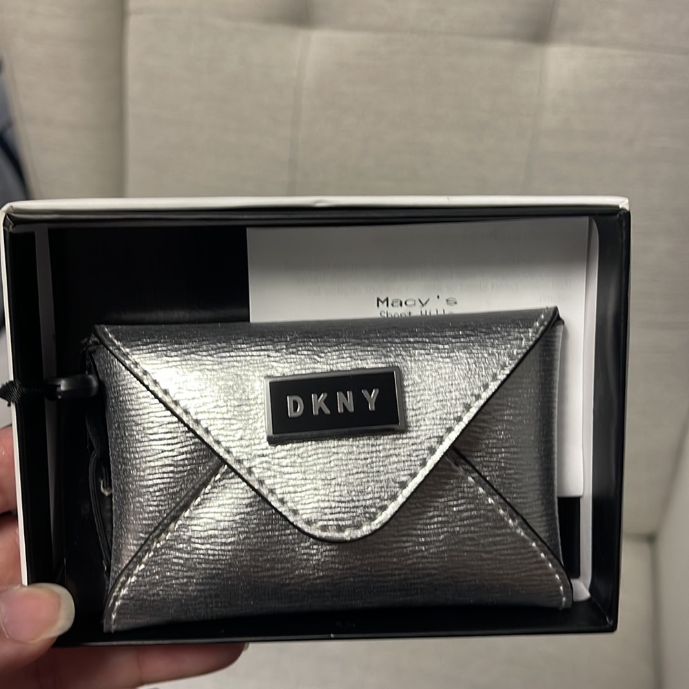DKNY Silver Card Case - Picture 2 of 4
